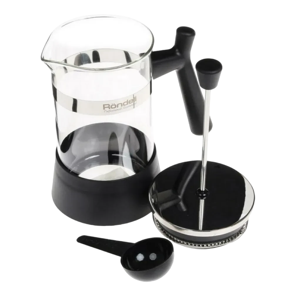Френч-пресс Rondell RDS-426, 0,6л, Чёрный