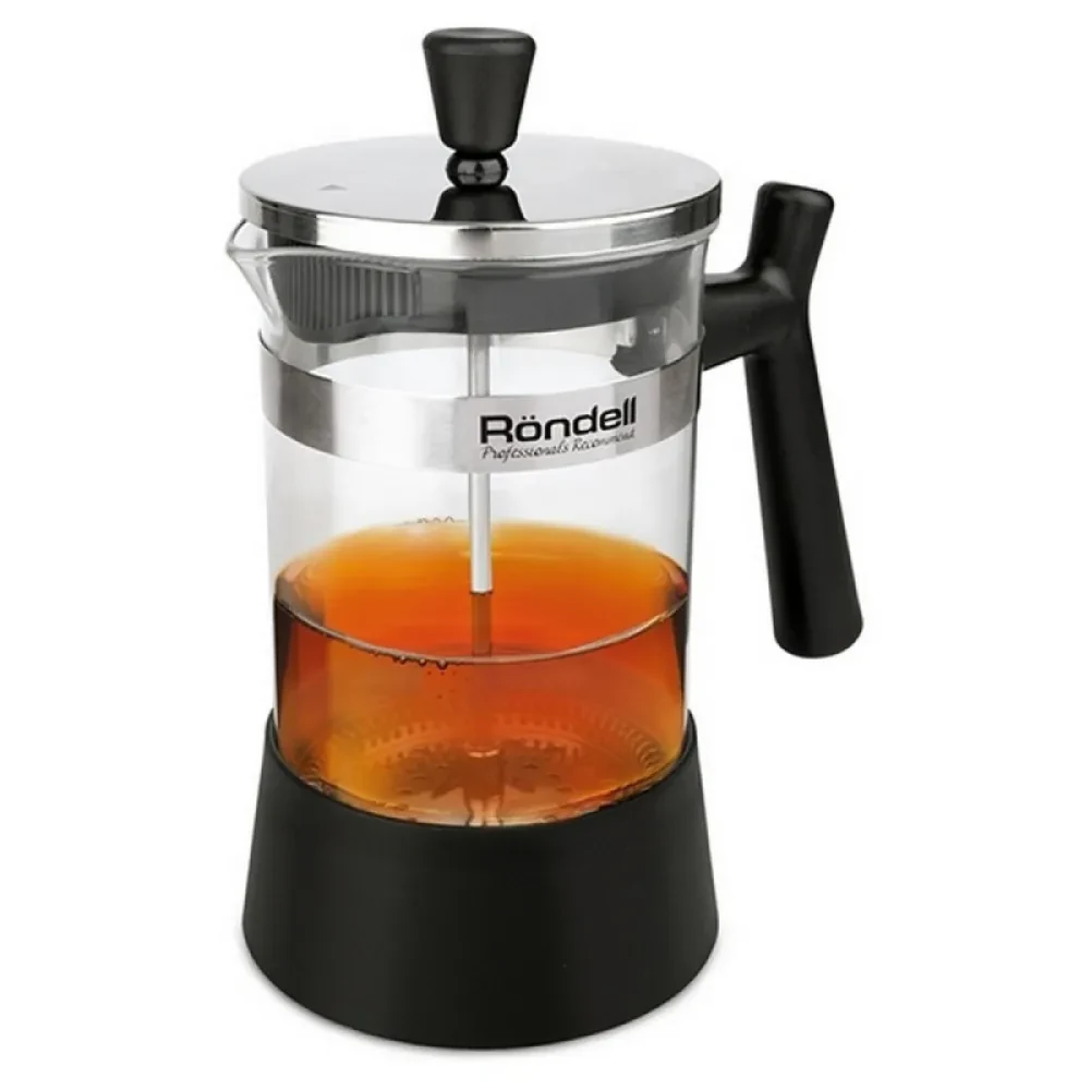 Френч-пресс Rondell RDS-426, 0,6л, Чёрный