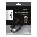 Cablu Video Cablexpert CC-HDMI4L-0.5M, HDMI (M) - HDMI (M), 0,5m, Negru