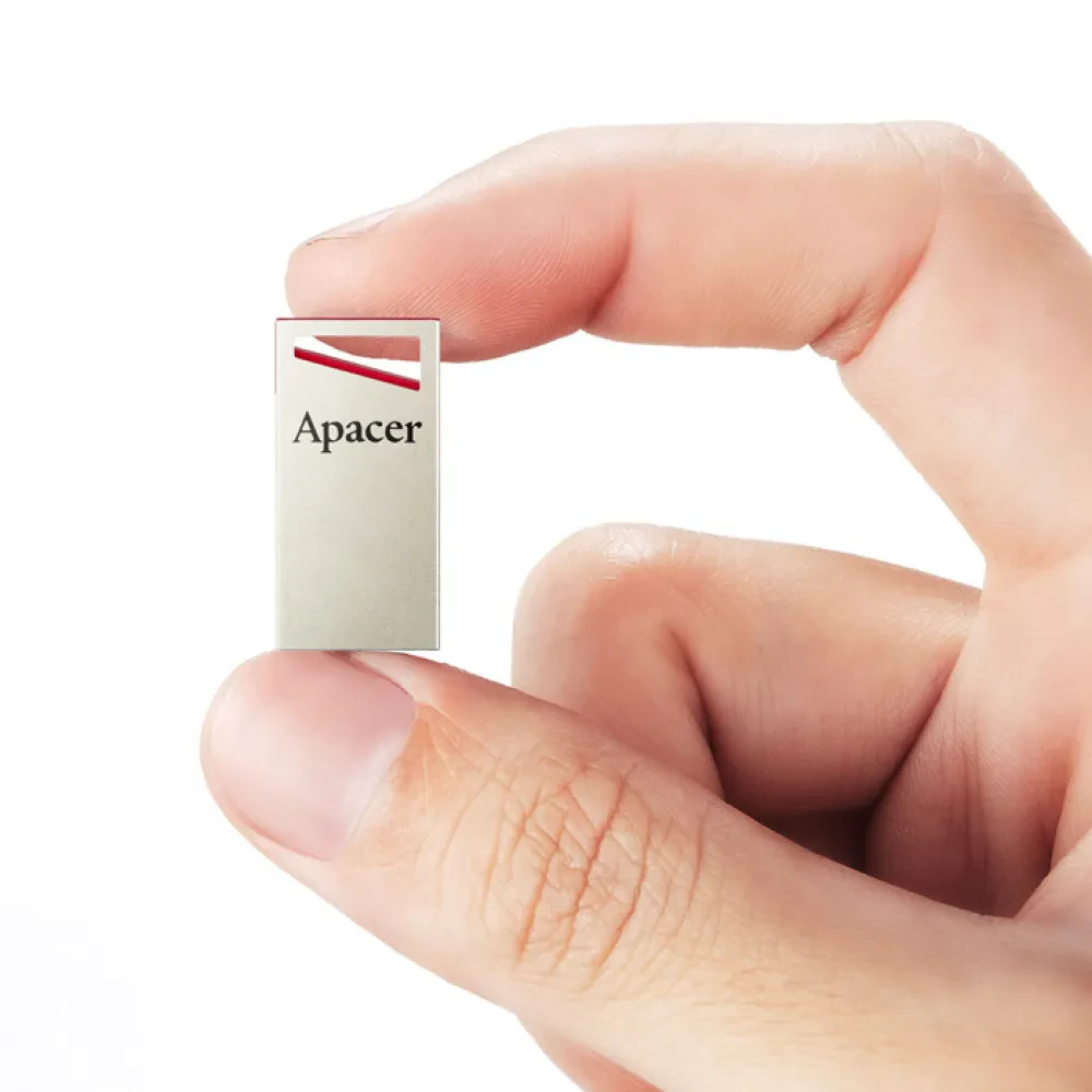 Memorie USB Apacer AH112, 32GB, Argintiu/Rosu