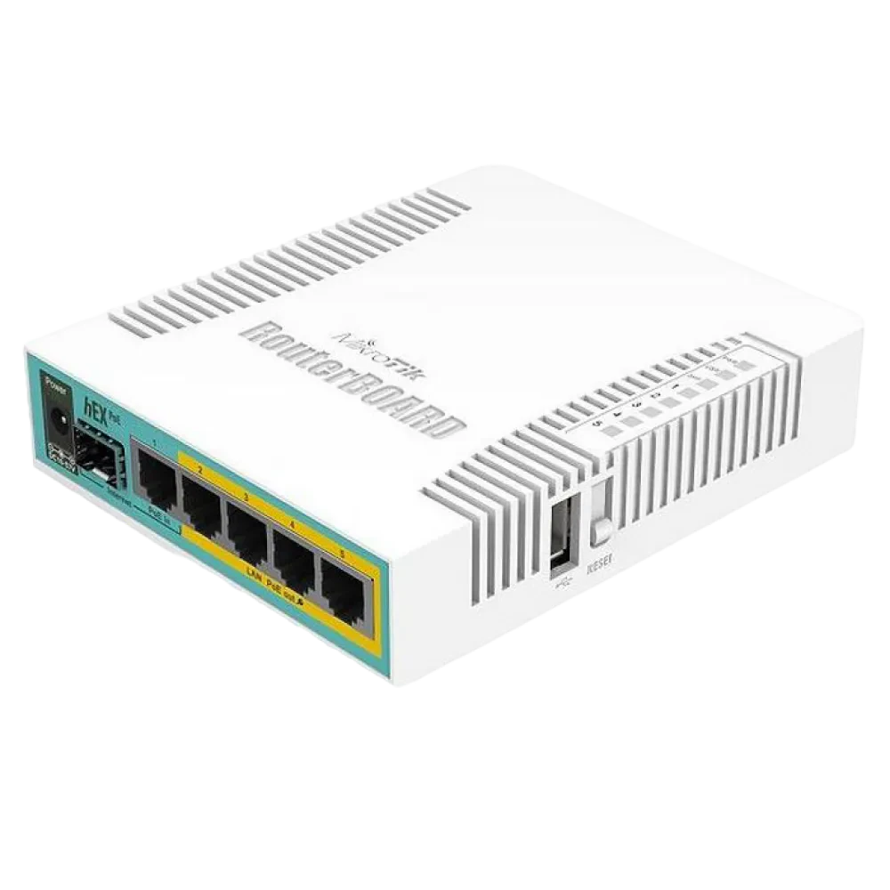 Router MikroTik hEX PoE, Alb