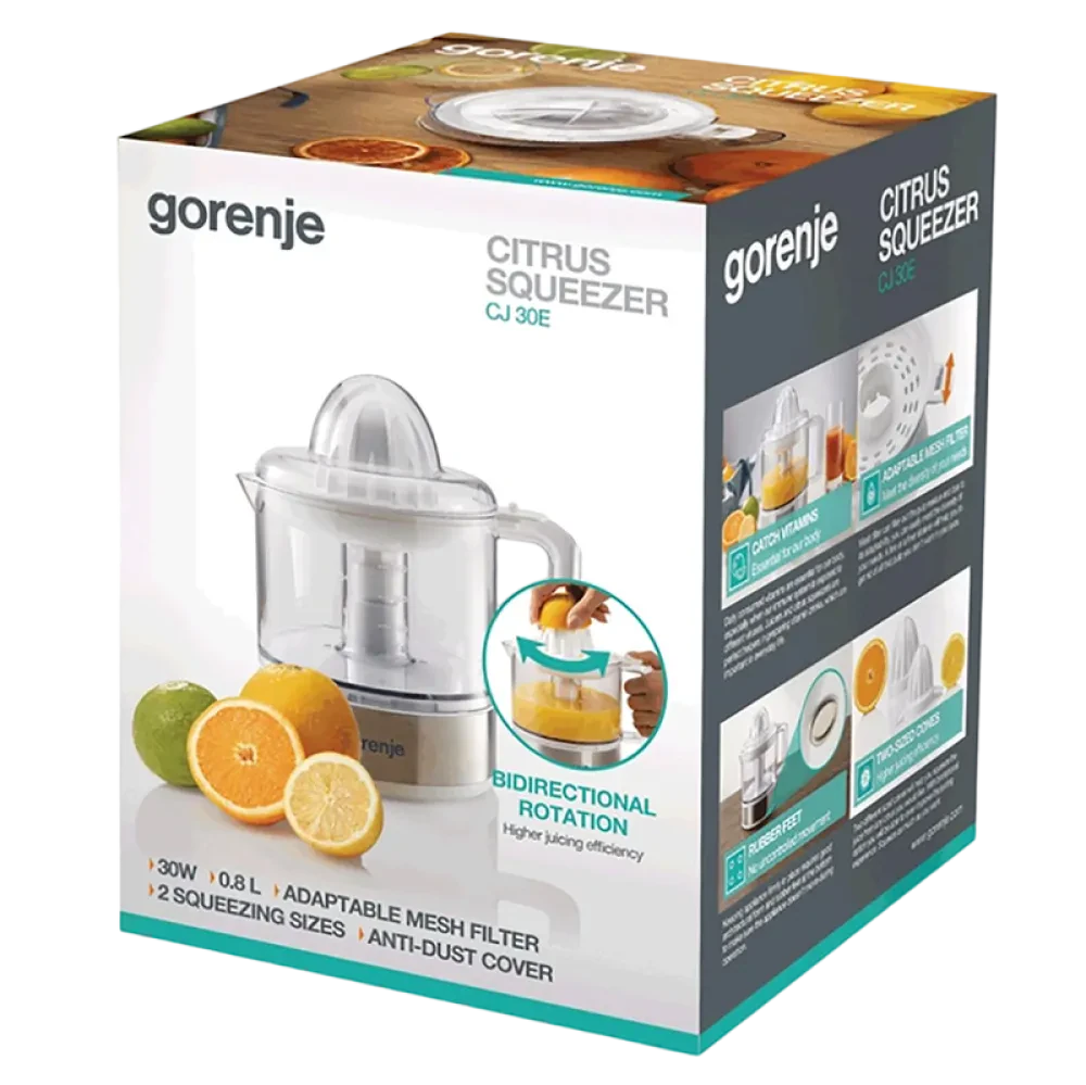 Соковыжималка для цитрусовых Gorenje CJ30E, Белый | Бронзовый