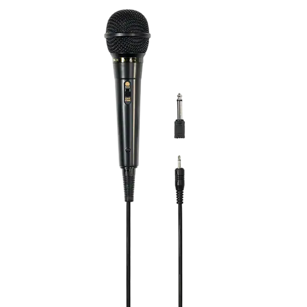 Microfon Karaoke DJI DM-20, Cu fir, Negru