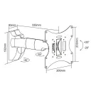 Suport TV pe perete Reflecta Flexo 40-200B, Negru