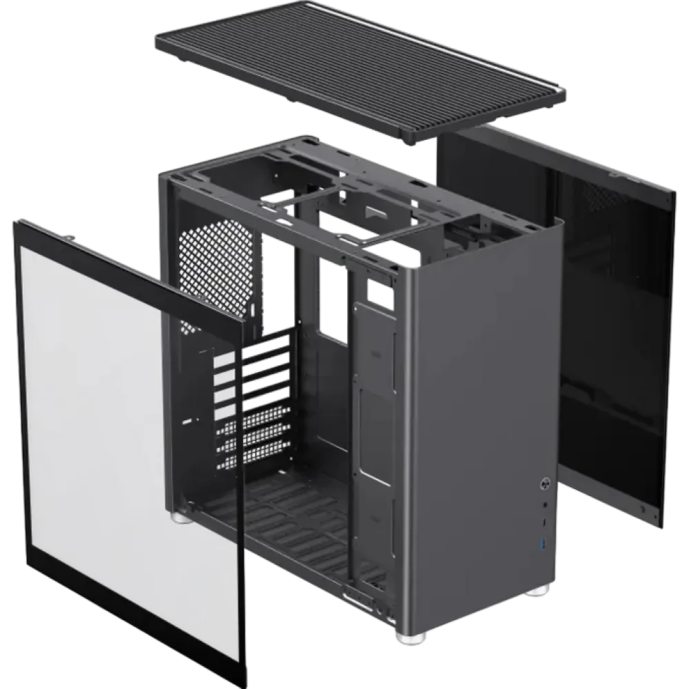 Компьютерный корпус Gamemax Spark Pro BK, Desktop, Без блока питания, Чёрный