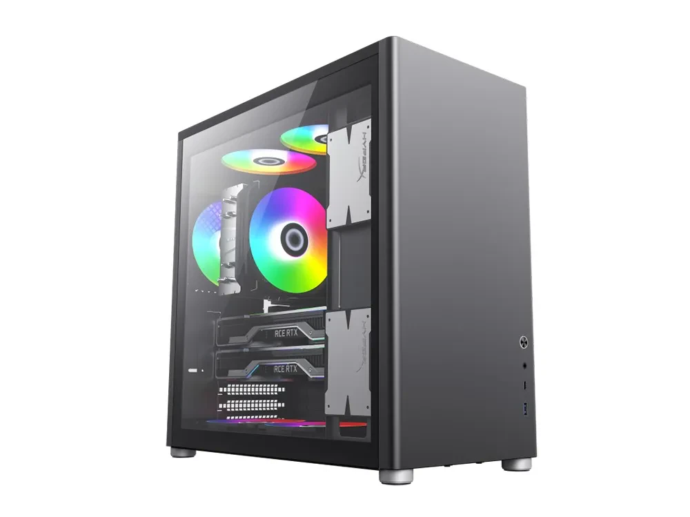 Компьютерный корпус Gamemax Spark Pro BK, Desktop, Без блока питания, Чёрный