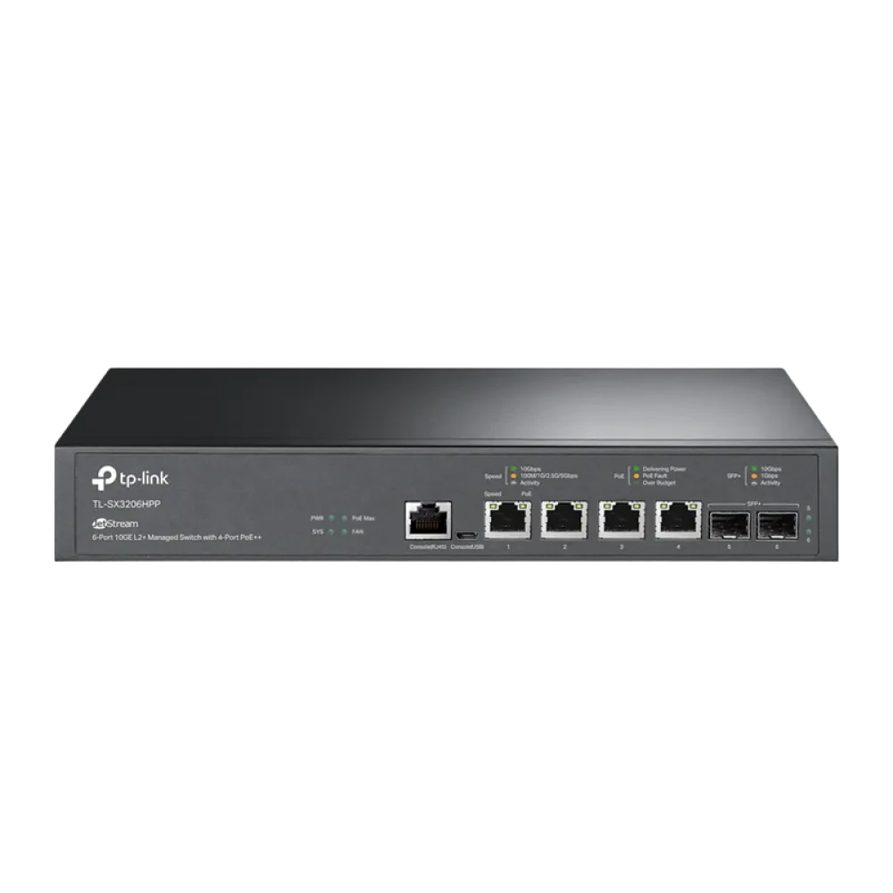 Сетевой коммутатор MERCUSYS TL-SX3206HPP, 802.3bt/at/af PoE+ 