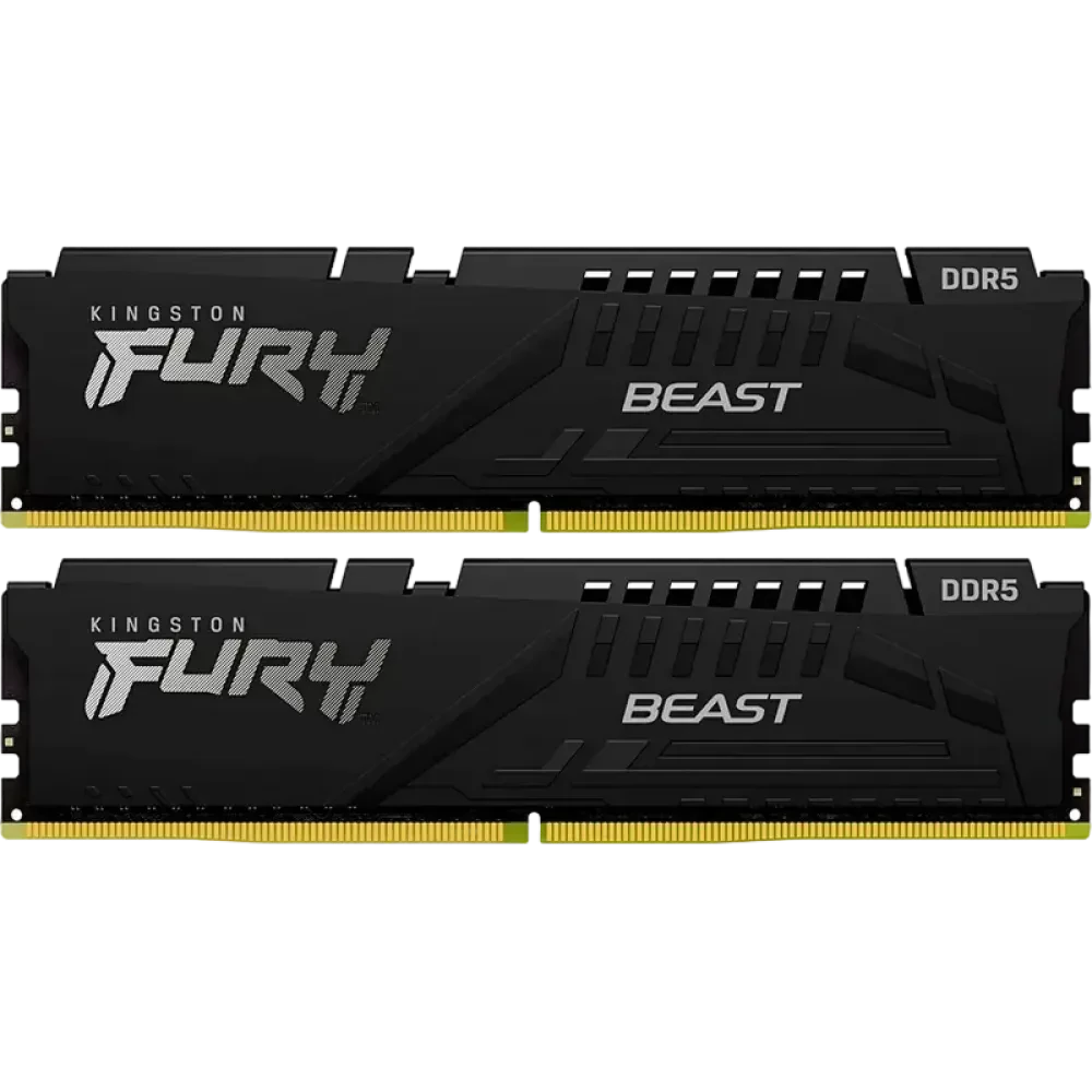 Оперативная память Kingston FURY Beast, DDR5 SDRAM, 5600 МГц, 128ГБ, KF556C36BBEK2-128