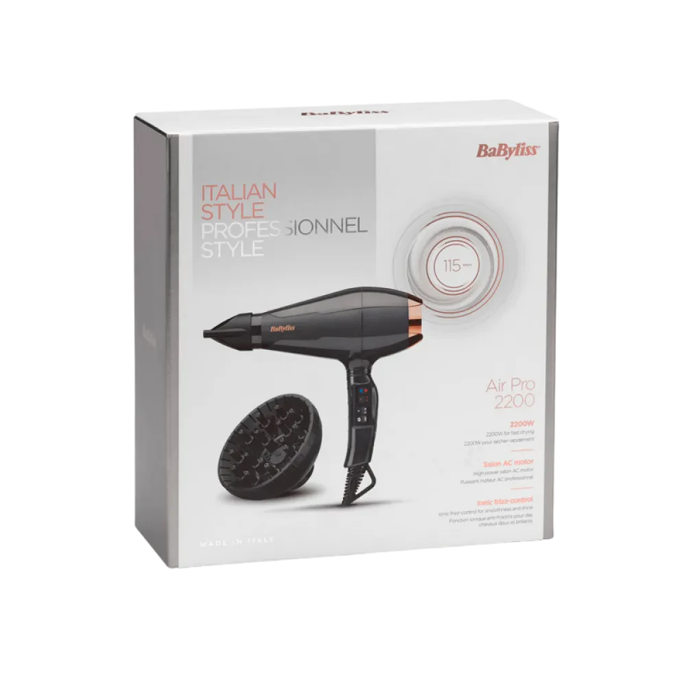 Uscător de păr BaByliss 6719DE, 2200 W, Negru