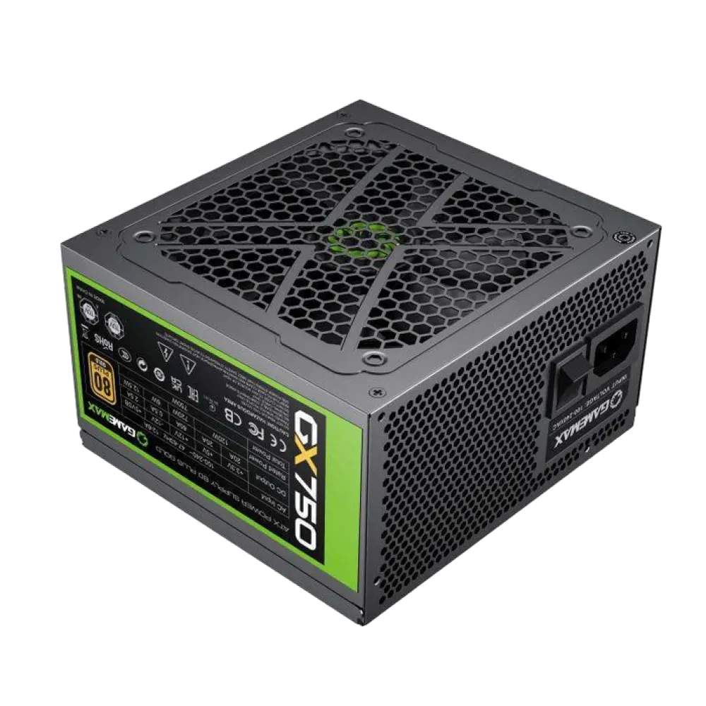 Блок питания для компьютеров Gamemax GX-750, 750Вт, ATX, Полностью модульный