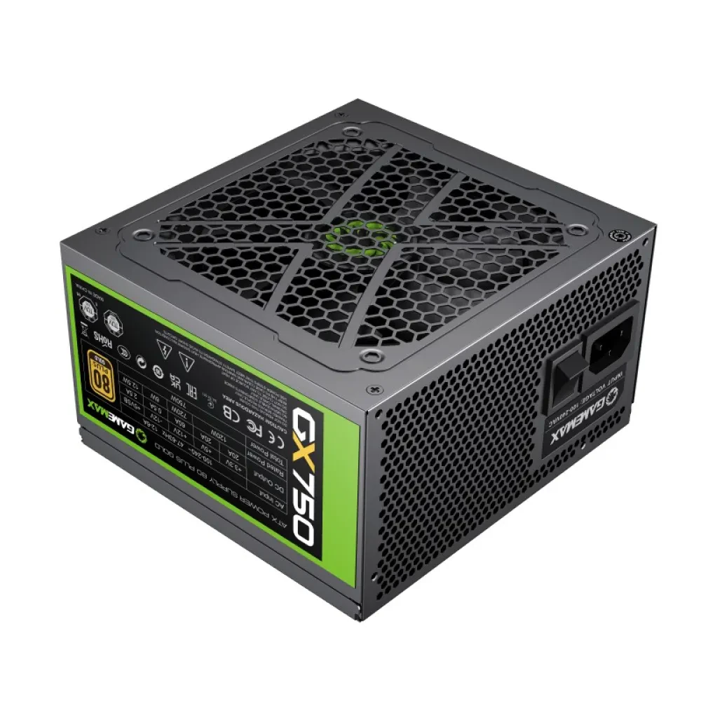 Блок питания для компьютеров Gamemax GX-750, 750Вт, ATX, Полностью модульный