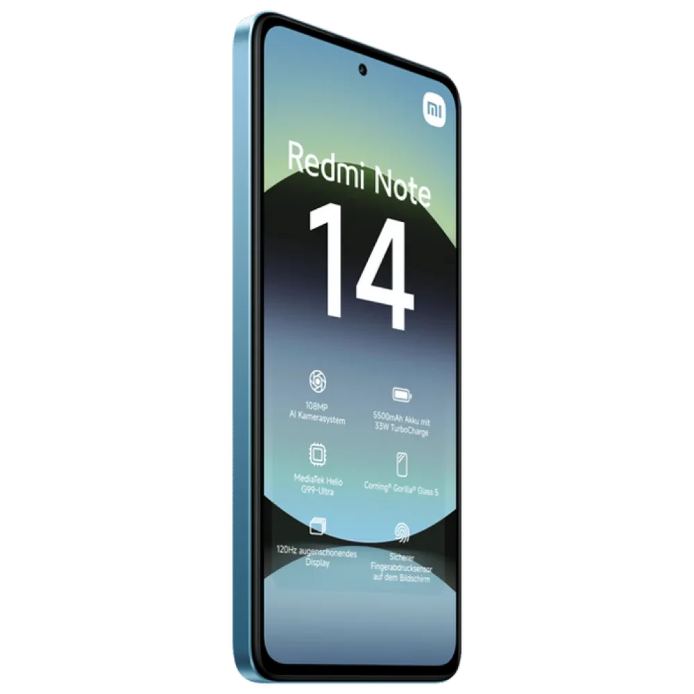 Смартфон Xiaomi Redmi Note 14 4G, 6Гб/128Гб, Ocean Blue