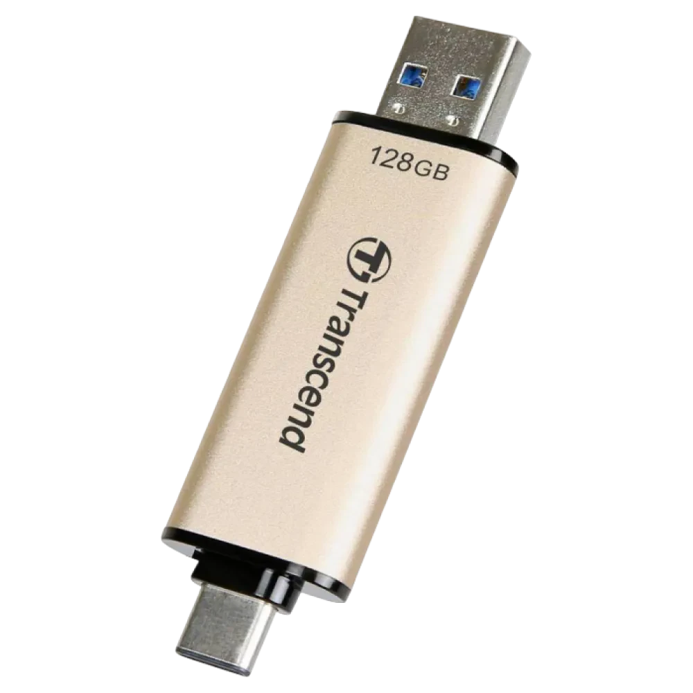 USB Flash накопитель Transcend JetFlash 930C, 128Гб, Золотистый