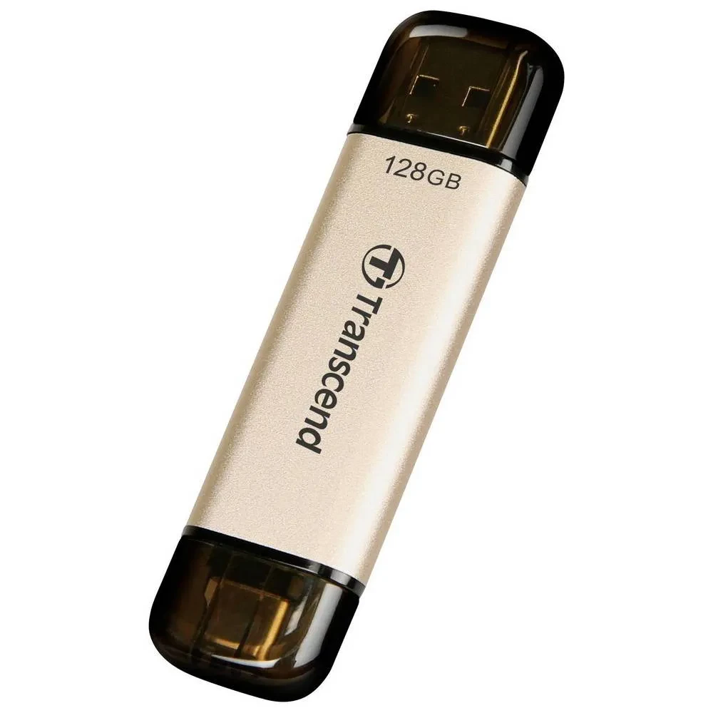 USB Flash накопитель Transcend JetFlash 930C, 128Гб, Золотистый