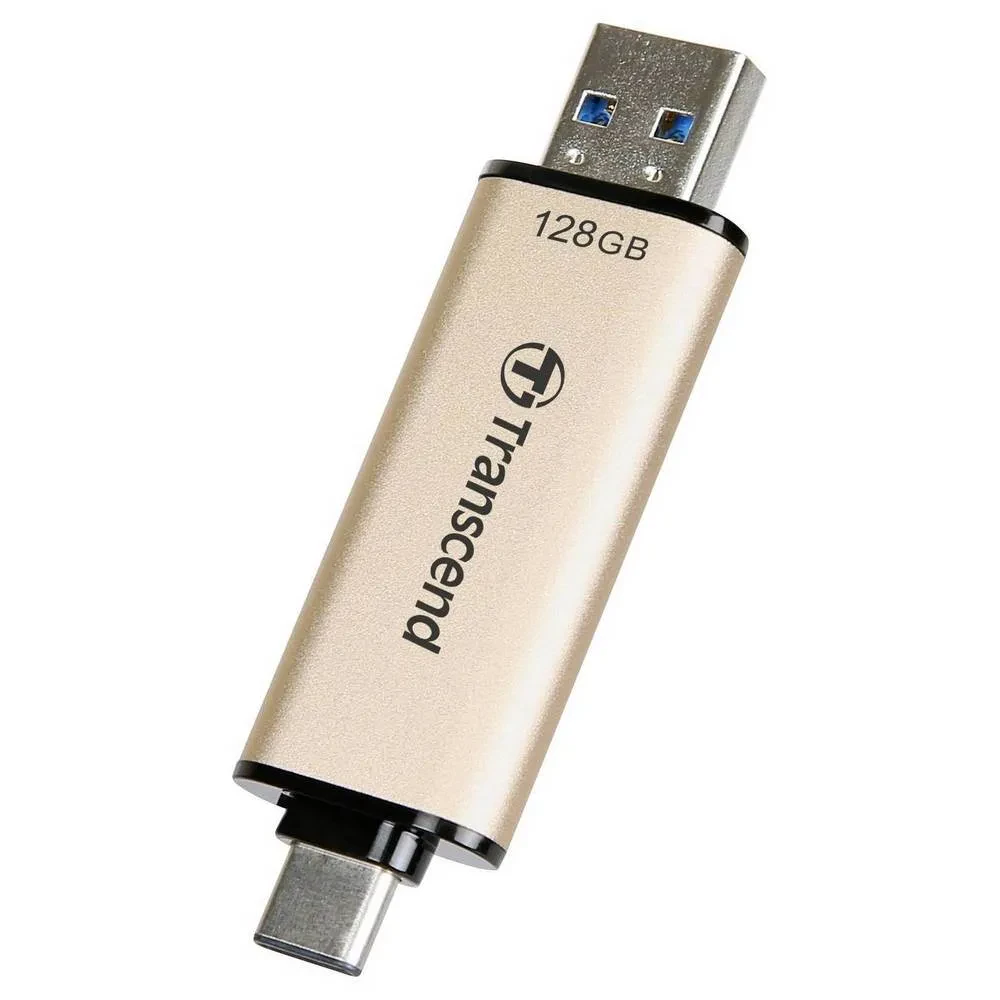 USB Flash накопитель Transcend JetFlash 930C, 128Гб, Золотистый