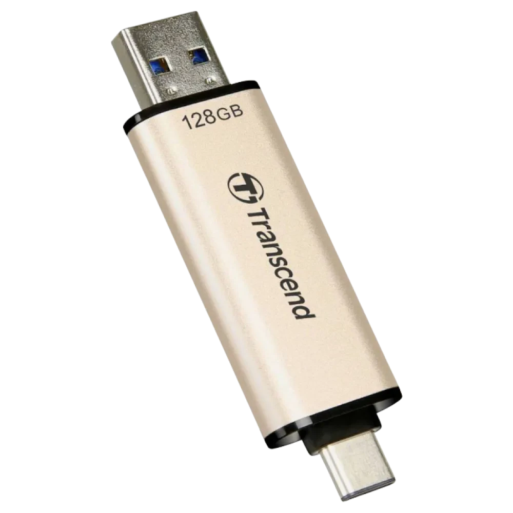 USB Flash накопитель Transcend JetFlash 930C, 128Гб, Золотистый