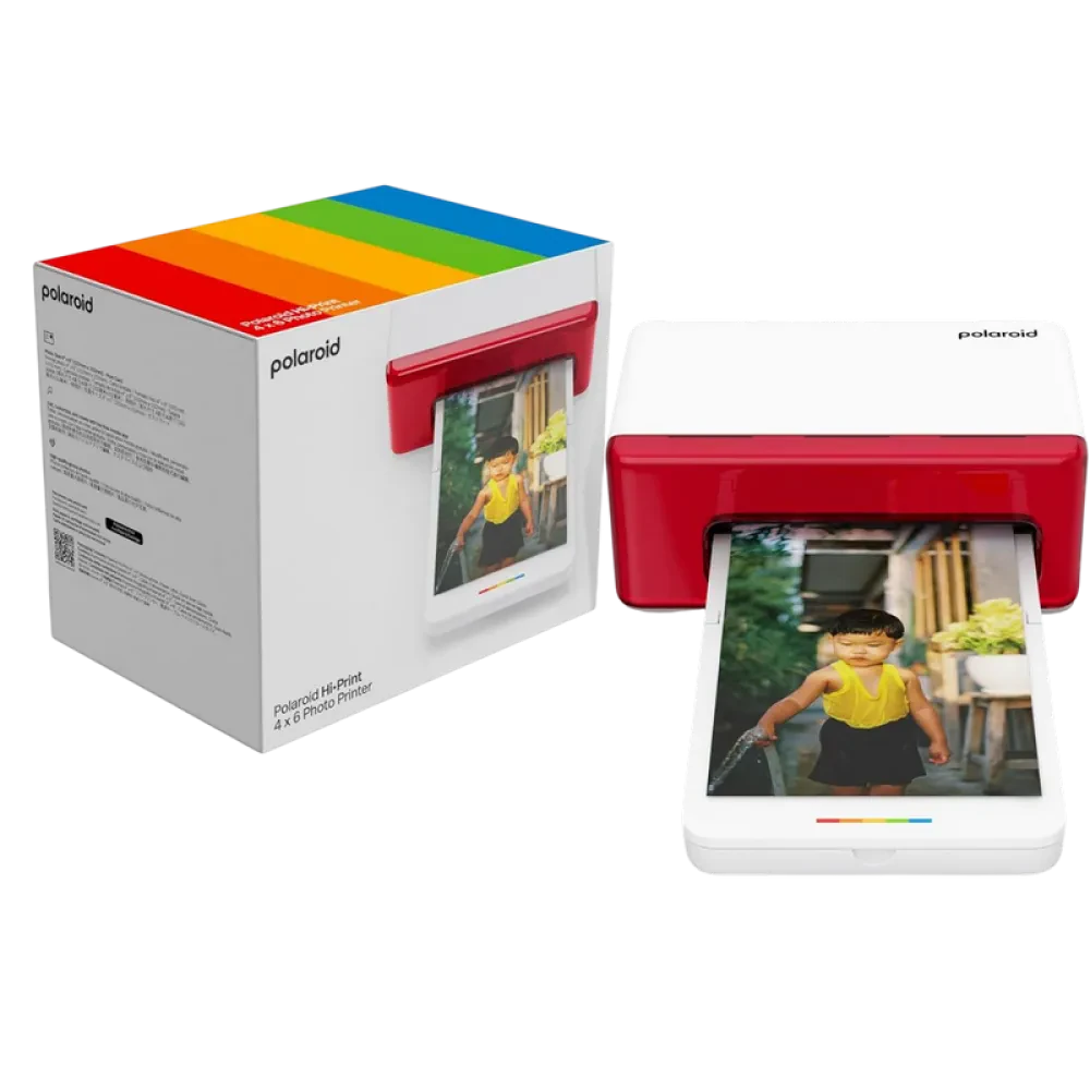 Фотопринтер Polaroid Everything Box Hi Print 4x6 + Paper cartridge, Белый | Красный