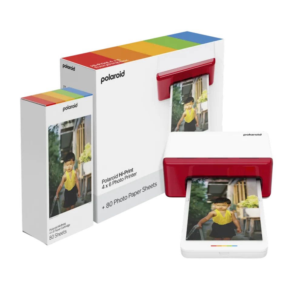 Фотопринтер Polaroid Everything Box Hi Print 4x6 + Paper cartridge, Белый | Красный