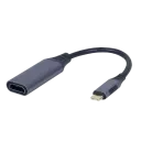 Cablu Video Cablexpert A-USB3C-HDMI-01, USB Type-C (M) - HDMI, 0,15m, Gri