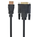 Cablu Video Cablexpert CC-HDMI-DVI-7.5MC, HDMI (M) - DVI-I (M), 7,5m, Negru
