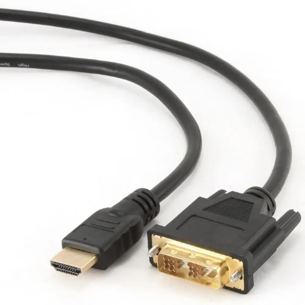 Cablu Video Cablexpert CC-HDMI-DVI-7.5MC, HDMI (M) - DVI-I (M), 7,5m, Negru