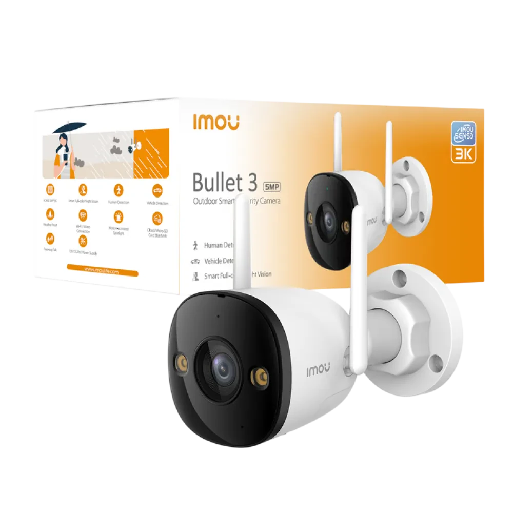 Camera de supraveghere IMOU Bullet 3 5MP, Alb