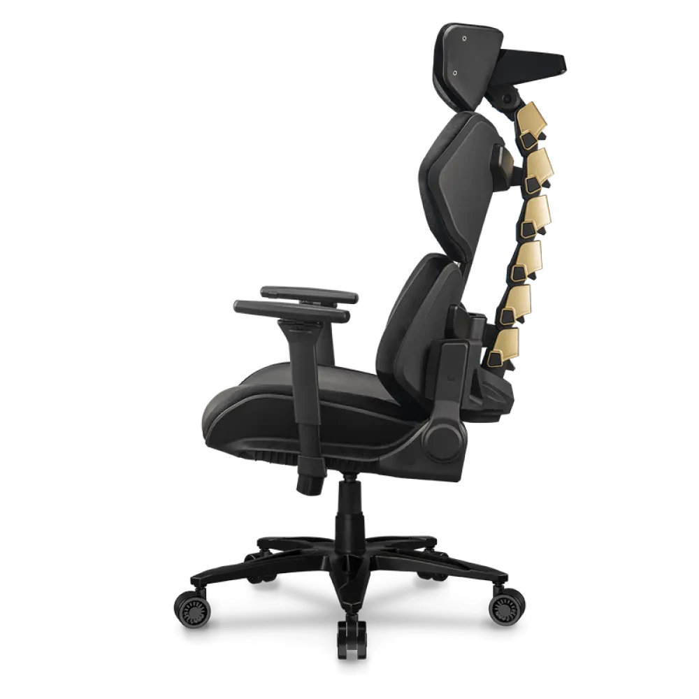 Scaun Gaming Cougar Terminator Elite, PU Piele, Negru | Auriu