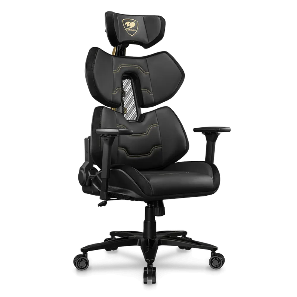 Scaun Gaming Cougar Terminator Elite, PU Piele, Negru | Auriu