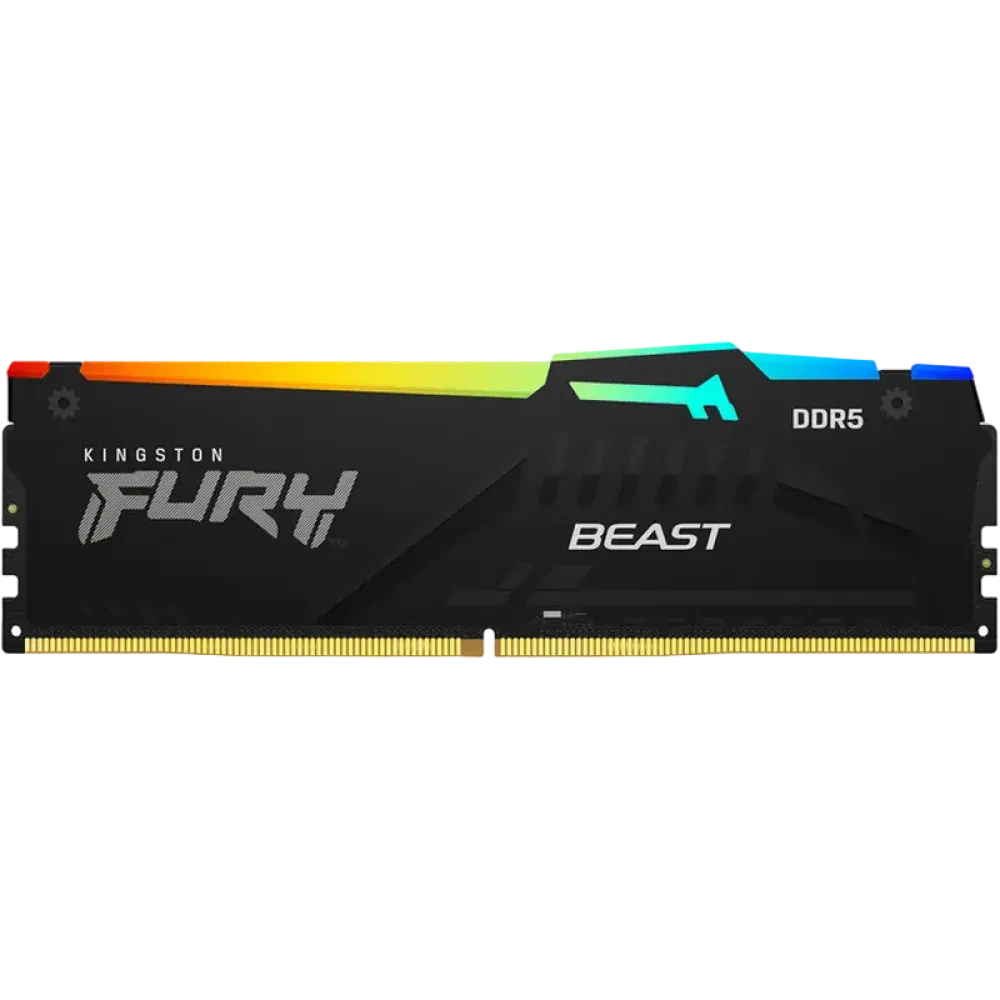 Оперативная память Kingston FURY Beast RGB, DDR5 SDRAM, 6000 МГц, 16Гб, KF560C30BBEAK2-16