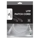 Патч-корд Cablexpert PP6U-0.5M, Cat6 UTP, 0,5м, Серый