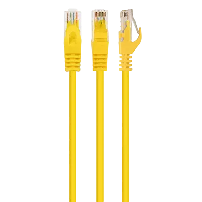 Patch cord Cablexpert PP6U-0.5M/Y, Cat6 UTP, 0,5m, Galben