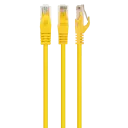 Патч-корд Cablexpert PP6U-1M/Y, Cat6 UTP, 1м, Жёлтый
