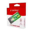 Внешняя звуковая карта Gembird SC-USB-01, Зелёная