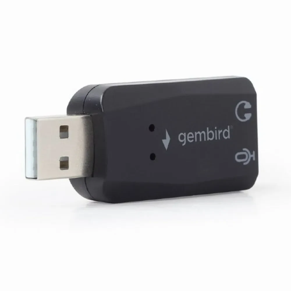 Звуковая карта Gembird SC-USB2.0-01, Чёрная