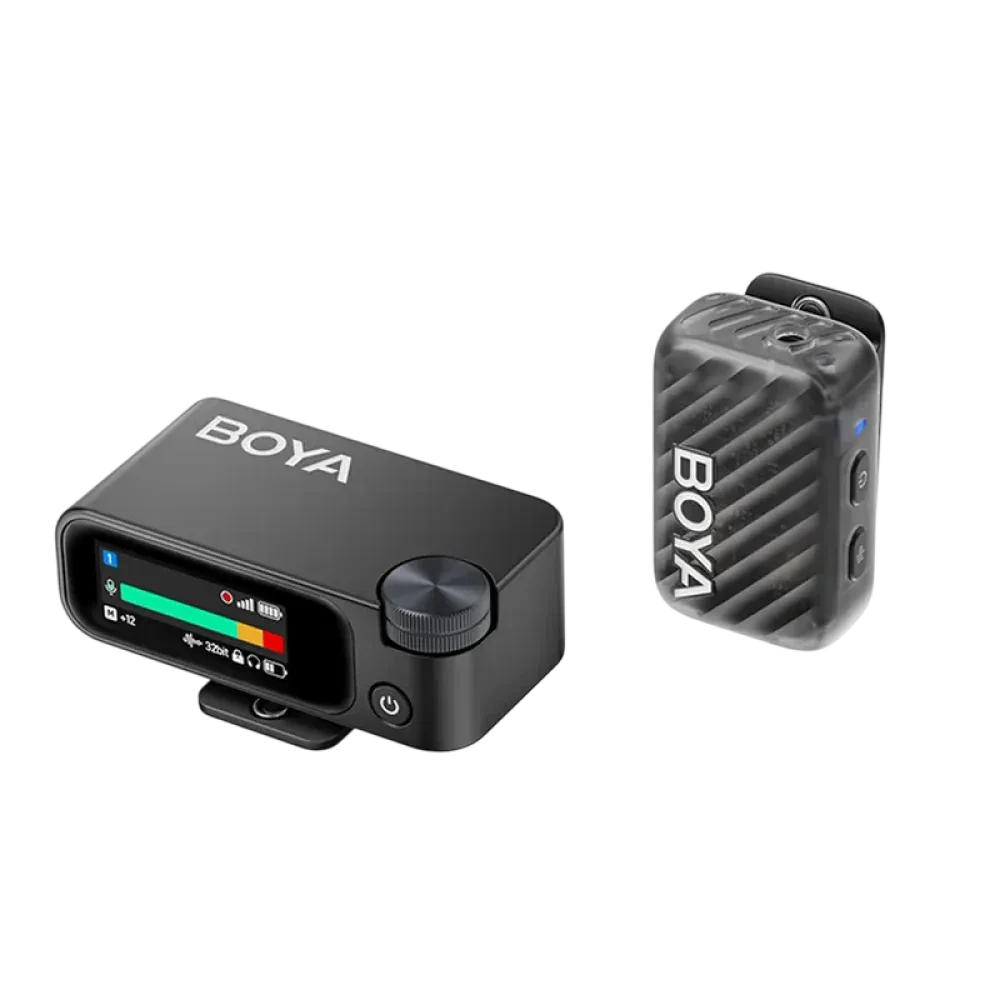 Microfon portabil pentru înregistrare vocală Boya Boyamic 2-01, Fără fir, Negru