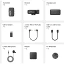 Microfon portabil pentru înregistrare vocală Boya Boyamic 2-01, Fără fir, Negru