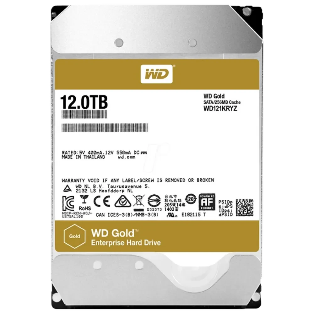 Unitate HDD Western Digital WD Gold, 3.5", 12 TB <WD121KRYZ>
