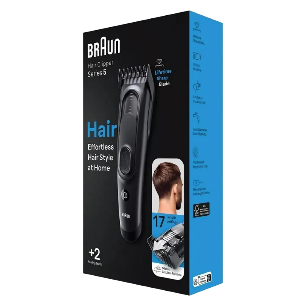 Машинка для стрижки Braun HC5330, Чёрный