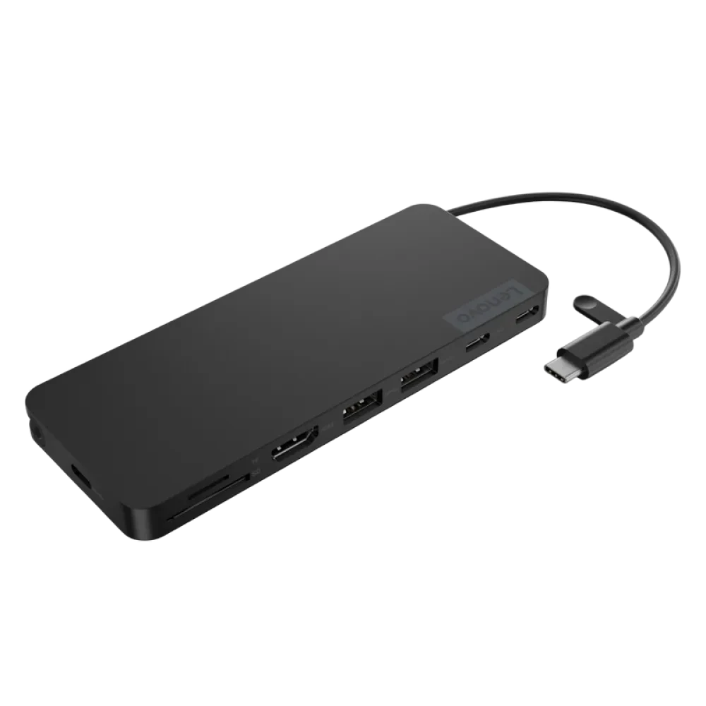 Stație Docking Lenovo USB-C Slim Travel Dock, Negru