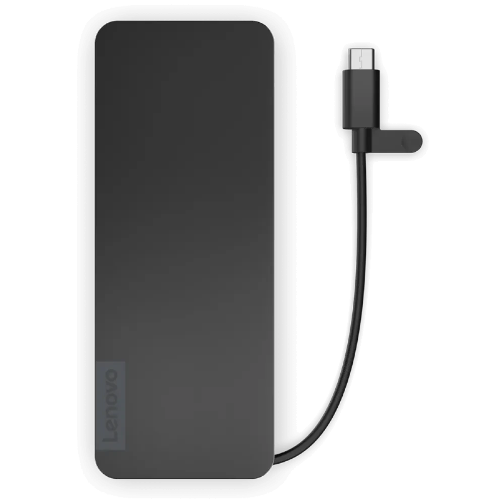 Stație Docking Lenovo USB-C Slim Travel Dock, Negru
