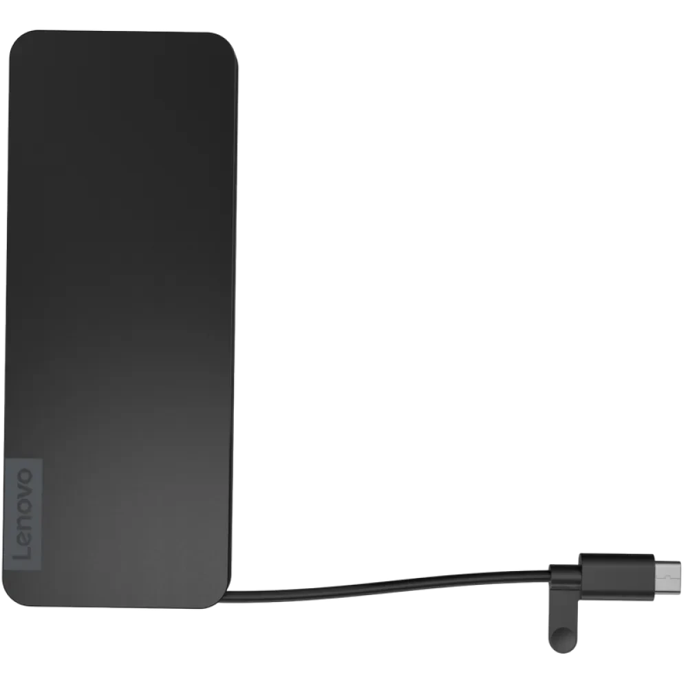 Stație Docking Lenovo USB-C Slim Travel Dock, Negru