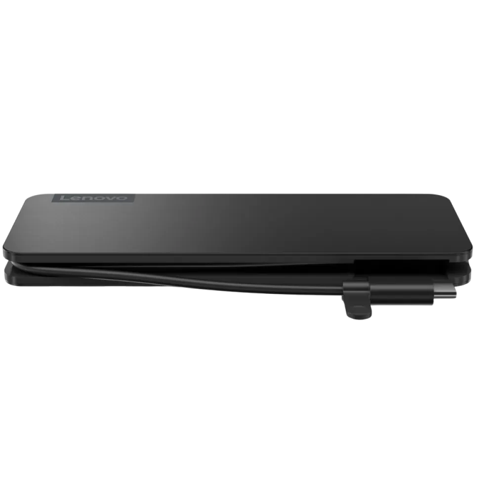 Stație Docking Lenovo USB-C Slim Travel Dock, Negru