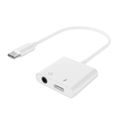 Audio Adaptor Cablexpert A-CM-3.5FP-01, USB Type-C (M) - 3.5mm 4-pin (F), 0,01m, Alb