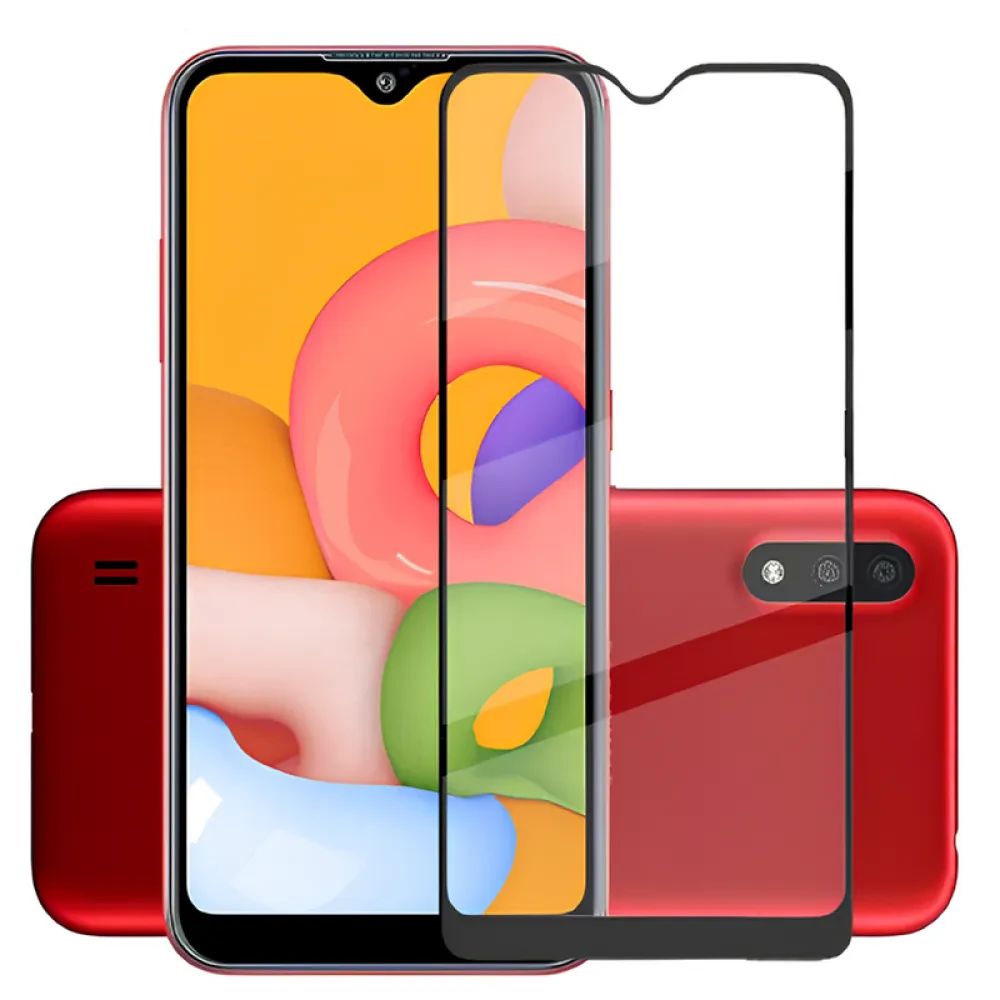 Folie de protecție Xcover Samsung A01 Full covered, Negru
