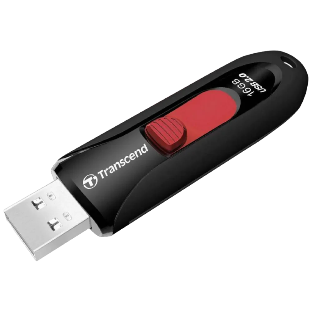 USB Flash накопитель Transcend JetFlash 590, 16Гб, Чёрный
