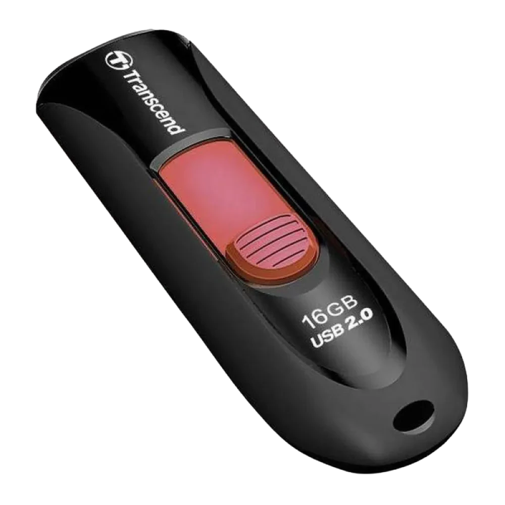 USB Flash накопитель Transcend JetFlash 590, 16Гб, Чёрный