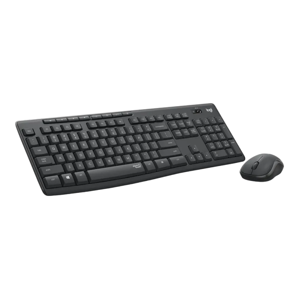 Клавиатура и мышь Logitech MK295, Беспроводное, Чёрный