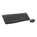 Клавиатура и мышь Logitech MK295, Беспроводное, Чёрный