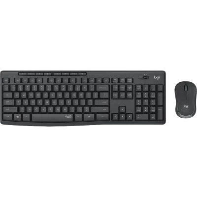 Клавиатура и мышь Logitech MK295, Беспроводное, Чёрный