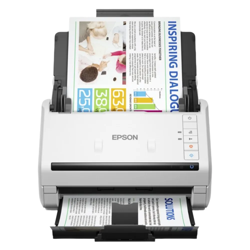 Scaner de documente cu alimentare automată Epson WorkForce DS-530II, A4, Alb